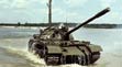 Танк Т-55, из воды.